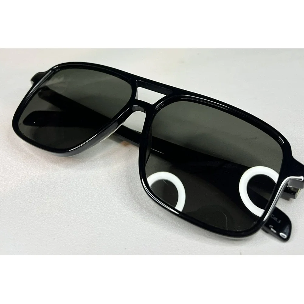Yves Saint Laurent SL 176 001  Aviator Black Sunglasses 58mm Authentic PREOWNED